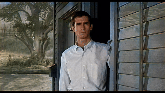 An example of 'zombie hand' rendering failure from the movie “Psycho” (1960).